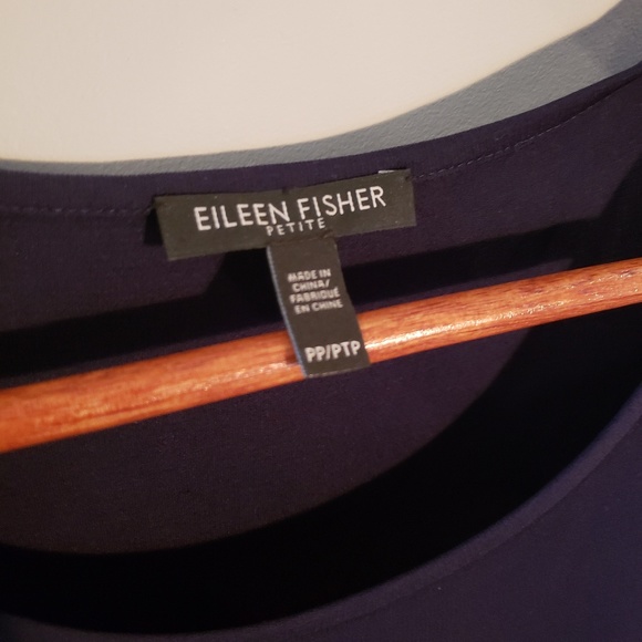 Eileen Fisher Silk High Low Scoop Neck Tank Dress - Picture 4 of 7